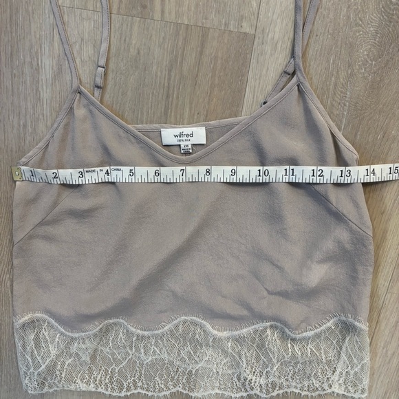 Aritzia Wilfred 100% Silk and Lace Camisole - Picture 7 of 8